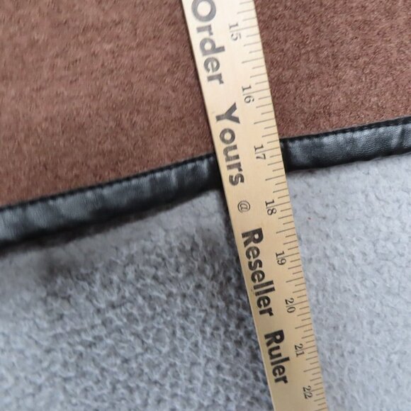 Vintage Vivienne Tam Skirt 2 Wool Viscose Rayon Trim Lined 1990s Classic Brown - Picture 5 of 9